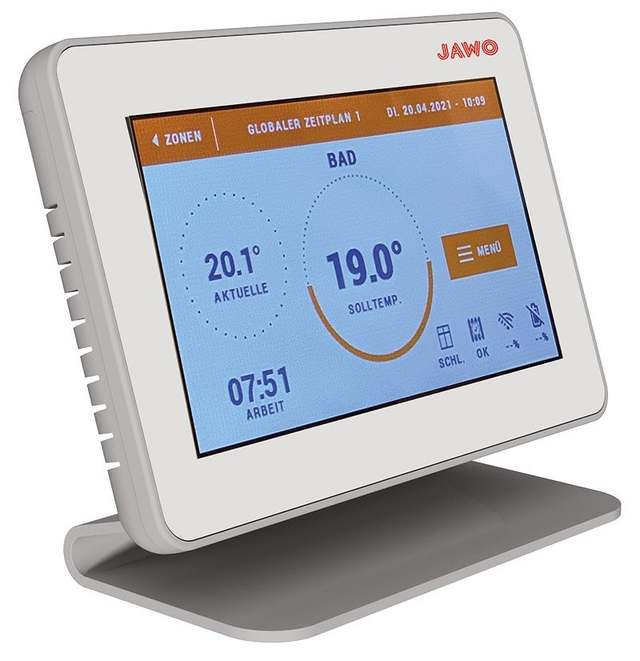 Jawotherm WLAN centrale met touchscreen op standaard